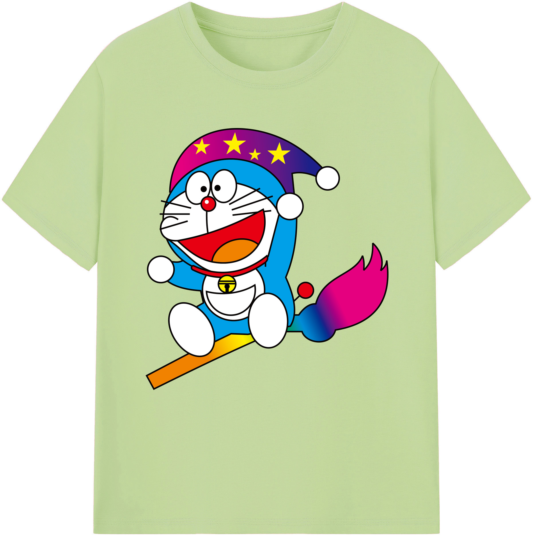 （画像用） ドラえもん Doraemon 綿100％半袖Tシャツ（フロントプリント）